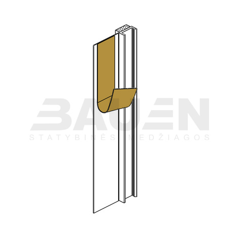 Fasado profiliai | PVC deformacinis profilis EJOT 108 (9 mm) (2,4 m)
