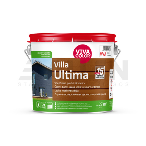 Dažai | Apsauginiai dažai medienai VIVACOLOR Villa Ultima (VC bazė) 2,7l