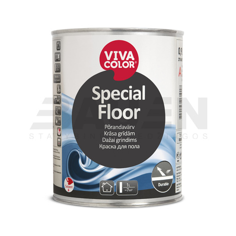 Dažai | Dažai grindims VIVACOLOR Special Floor (A bazė) 0,9l