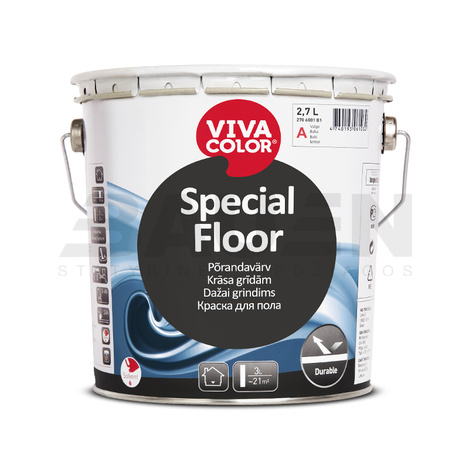 Dažai | Dažai grindims VIVACOLOR Special Floor (A bazė) 2,7l