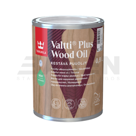 Alyvos | Lauko medienos aliejus Tikkurila Valtti Plus Wood Oil 0.9l