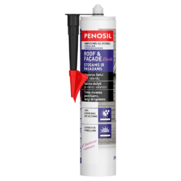 Elastingas stogų ir fasadų hermetikas PENOSIL Roof&Facade Elastic, juodas, 290 ml