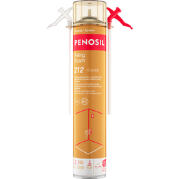 Šiaudelinės užpildymo putos PENOSIL Filling Foam 212, šviesiai geltonos, 650 ml