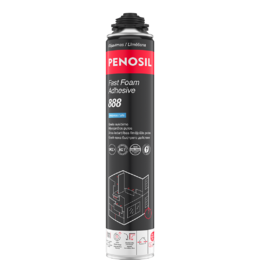 Greito sukibimo klijuojančios putos PENOSIL Fast Foam Adhesive 888, mėlynos, 830 ml