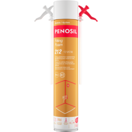 Šiaudelinės užpildymo putos PENOSIL Filling Foam 212, šviesiai geltonos, 650 ml