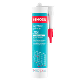 Rūgštinis sanitarinis silikonas PENOSIL Wet Room Silicone 323c, baltas, 280 ml