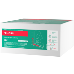 Išorinė priešvėjinė sandarinimo juosta PENOSIL Window Tape External 424, 100mm/25m 