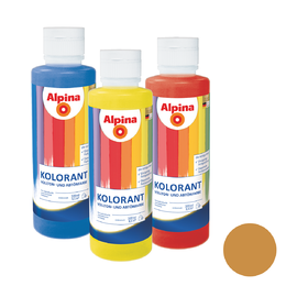 Dažai rankiniam tonavimui Alpina Kolorant Ocker, gelt. Ruda, 500 ml.