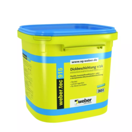 Bituminė, vienkomponentė hidroizoliacija WEBER.TEC 915, 30 Ltr.