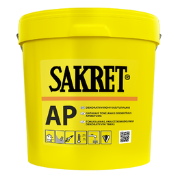 Tinkas akrilinis SAKRET AP B (1,5mm) samanėlė, 25 Kg.