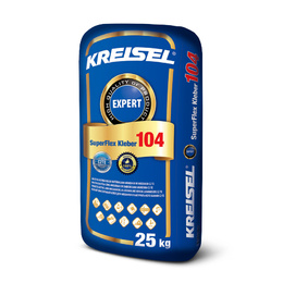 Ypač elastingi universalūs plytelių klijai KREISEL EXPERT SUPERFLEX KLEBER 104, 25 kg.