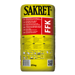 Elastingi plytelių klijai, vidaus ir išorės darbams SAKRET FFK 25 kg