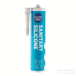 Silikonas KIILTO Pro Sanitary, 10 Traffic white, 310 ml.