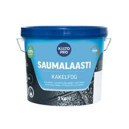 Keramikinių ir klinkerinių plytelių siūlių glaistas 2-6 mm. KIILTO SAUMALAASTI 3 kg. Kakavos Ruda (Nr.33)