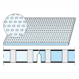 GKP akustinė plokštė Knauf Cleaneo „Sūrio“ 10/16/22R 2000x1200x12.5 mm., (2.24m2) juoda perforacija