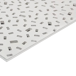 GKP akustinė plokštė Knauf Cleaneo „Sūrio“ 10/16/22R 2000x1200x12.5 mm., (2.24m2) juoda perforacija