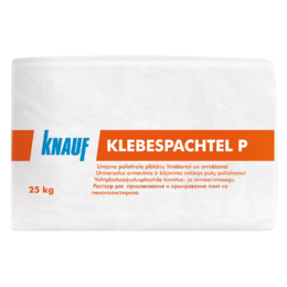 Klijavimo ir armavimo mišinys polistirolui KNAUF KLEBESPACHTEL P, 25kg.