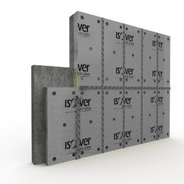 Mineralinė vata ISOVER OL-33 Facade, ventiliuojamiems fasadams, 120x600x1500 mm., (0.9m2/vnt)