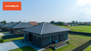 Modulinė skarda Moderno 0,5mm MAT RAL8019 (0,805 m2)