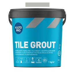 Keramikinių ir klinkerinių plytelių siūlių glaistas (1-6 mm.) KIILTO Pro Tile grout, 40 Concrete, 1 kg.
