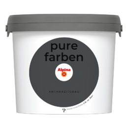 Spalvoti vidaus dažai Alpina Pure Farben Anthrazitgrau 2,5 Ltr.