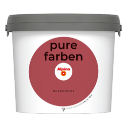 Spalvoti vidaus dažai Alpina Pure Farben Beerenrot 2,5 Ltr.