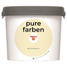 Spalvoti vidaus dažai Alpina Pure Farben Blassgrün 2,5 Ltr.