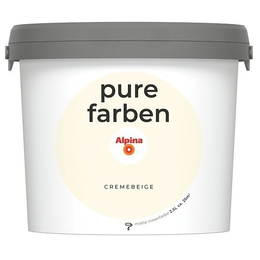 Spalvoti vidaus dažai Alpina Pure Farben Cremebeige 2,5 Ltr.