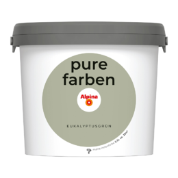Spalvoti vidaus dažai Alpina Pure Farben Eukalyptusgrün 2,5 Ltr.