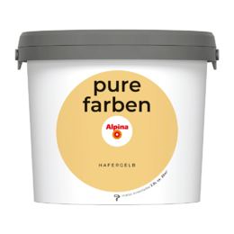 Spalvoti vidaus dažai Alpina Pure Farben Hafergelb 2,5 Ltr.