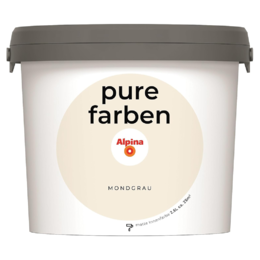 Spalvoti vidaus dažai Alpina Pure Farben Mondgrau 2,5 Ltr.