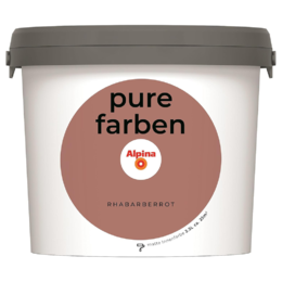 Spalvoti vidaus dažai Alpina Pure Farben Rhabarberrot 2,5 Ltr.