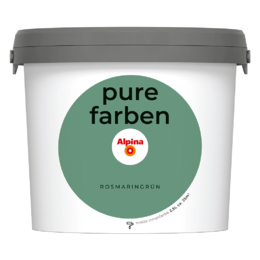 Spalvoti vidaus dažai Alpina Pure Farben Rosmaringrün 2,5 Ltr.