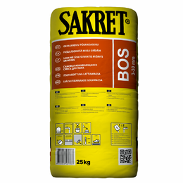 Savaime išsilyginantis mišinys grindims SAKRET BOS, 25 Kg.