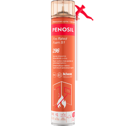Ugniai atsparios šiaudelinės sandarinimo putos PENOSIL Fire Rated Foam B1 296, rožinė, 760 ml
