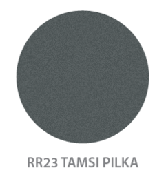 Lietvamzdis Ruukki 1.0m 125/90 mm Tamsiai Pilkas