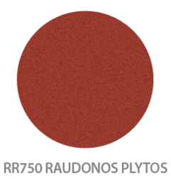 Latakas Ruukki 4.0m 125/90 mm Raudonos Plytos Spalvos