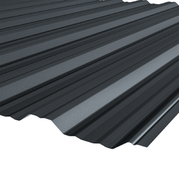 Profiliuota skarda HANBUD T-14R, 2 rūšis (0,45mm) blizgi antracito RAL7016 (945 x 3000 mm)