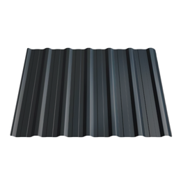 Profiliuota skarda HANBUD T-18E (0.40mm), 2 rūšis, blizgi antracito (RAL7016), 1185 x 2000 mm.