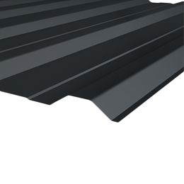 Profiliuota skarda HANBUD T-18E (0.40mm) matinė antracito (RAL7016), 1185 x 3000 mm.