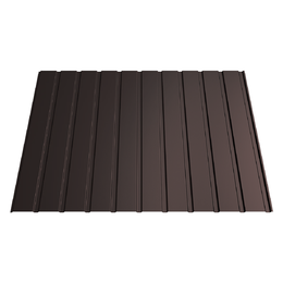 Profiliuota skarda HANBUD T-7 (0,47mm) matinė tams., ruda (RAL8019), 1220 x 2500 mm.