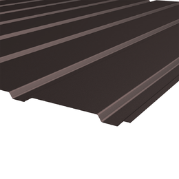 Profiliuota skarda HANBUD T-7 (0,47mm) matinė tams., ruda (RAL8019), 1220 x 2500 mm.