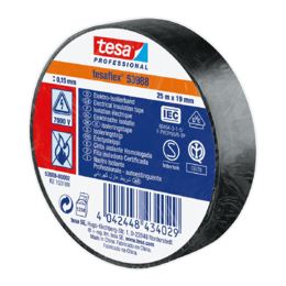 Izoliacinė juosta TESA (53988) 25 m x 19 mm. Juoda