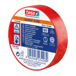 Izoliacinė juosta TESA (53988) 25 m x 19 mm. Raudona