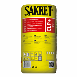 Tinkas mašininis, pilkas SAKRET CLP Plus, 25 Kg.          