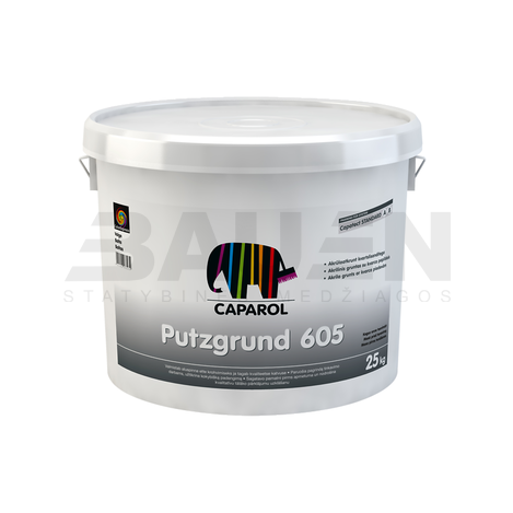 Gruntai | Gruntas CAPAROL Putzgrund 605 PL weiss 25 kg