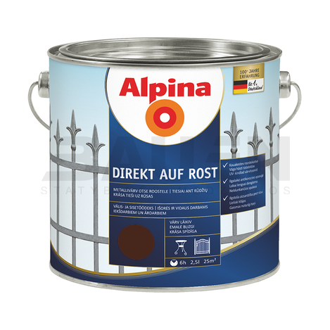 Dažai | Dažai Alpina rudi RAL8011 750 ml