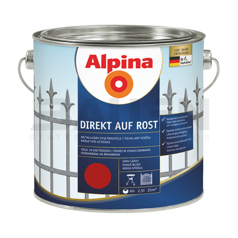 Dažai | Dažai Alpina raudoni RAL3000 750 ml