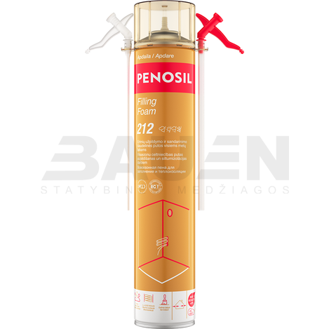 Putos | Šiaudelinės užpildymo putos PENOSIL Filling Foam 212, šviesiai geltonos, 650 ml