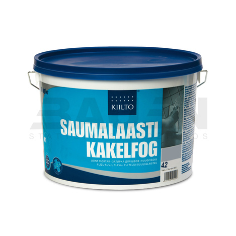 Glaistai | Keramikinių ir klinkerinių plytelių siūlių glaistas 2-6 mm. KIILTO SAUMALAASTI 10 kg. Melsvai pilka (Nr.42)